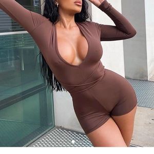SOLD: Brown one piece set